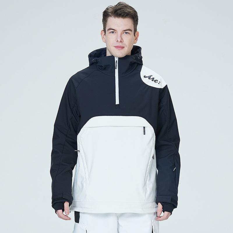 Лыжная толстовка, женская и мужская лыжная куртка, куртка для сноуборда, теплая утолщенная лыжная куртка с капюшоном XL
