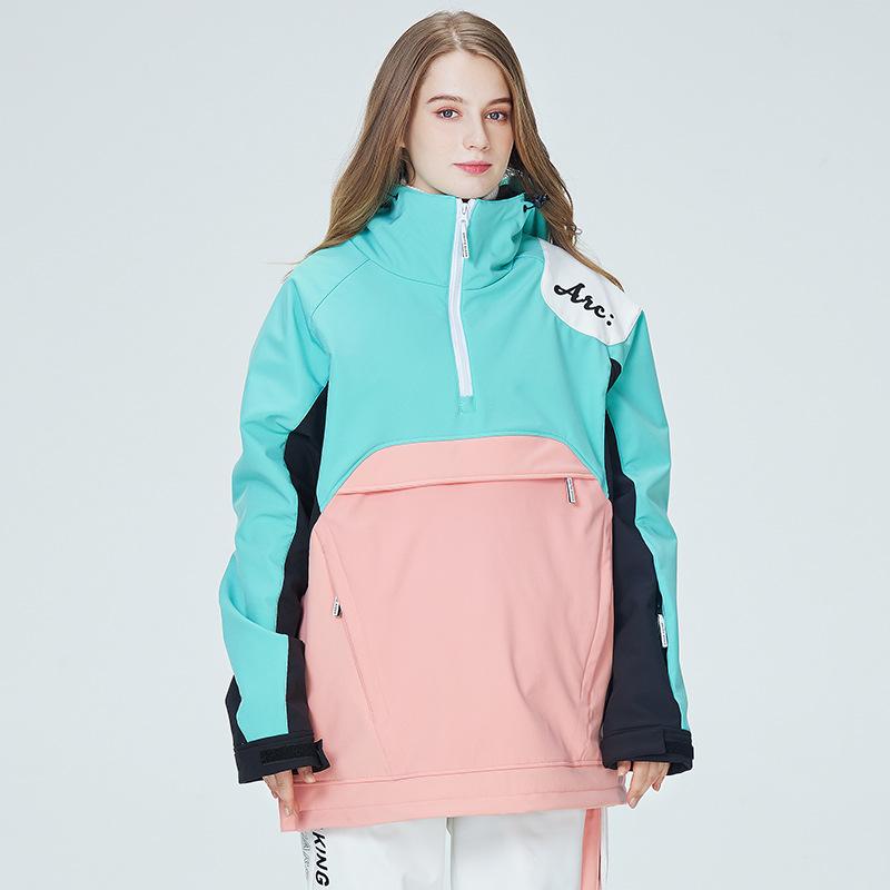 Лыжная толстовка, женская и мужская лыжная куртка, куртка для сноуборда, теплая утолщенная лыжная куртка с капюшоном XS