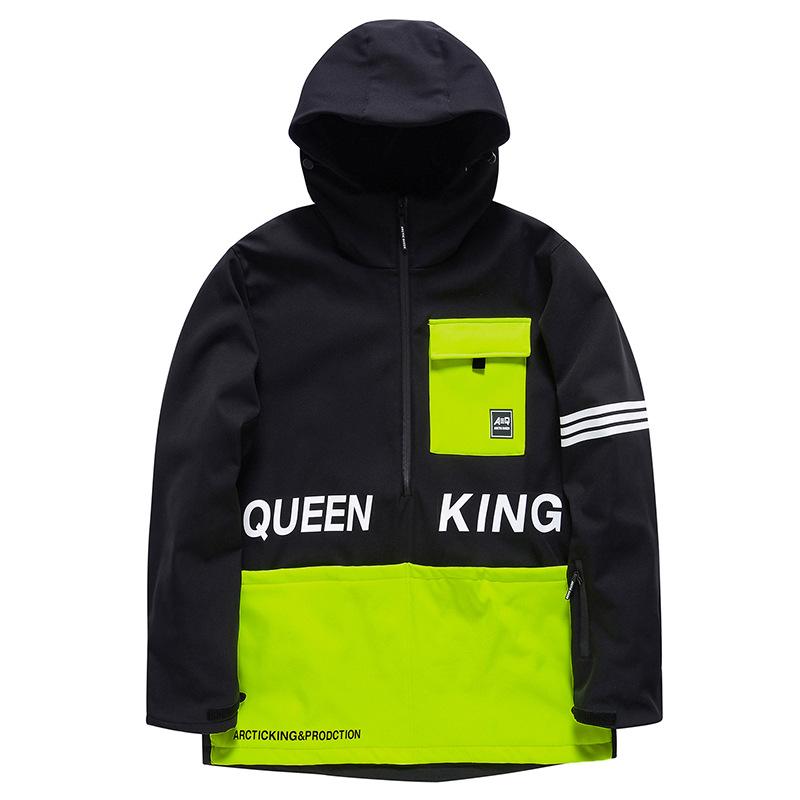 Женская лыжная толстовка с капюшоном, зимняя уличная ветрозащитная теплая лыжная куртка, мужская лыжная куртка, однобортная, двухбортная XL