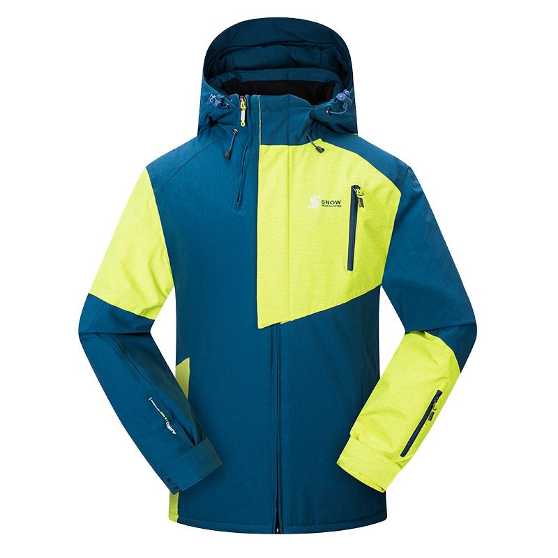 Мужская лыжная куртка ветрозащитная водонепроницаемая лыжная куртка для сноубординга зимняя спортивная лыжная куртка мужская толстая теплая лыжная куртка S