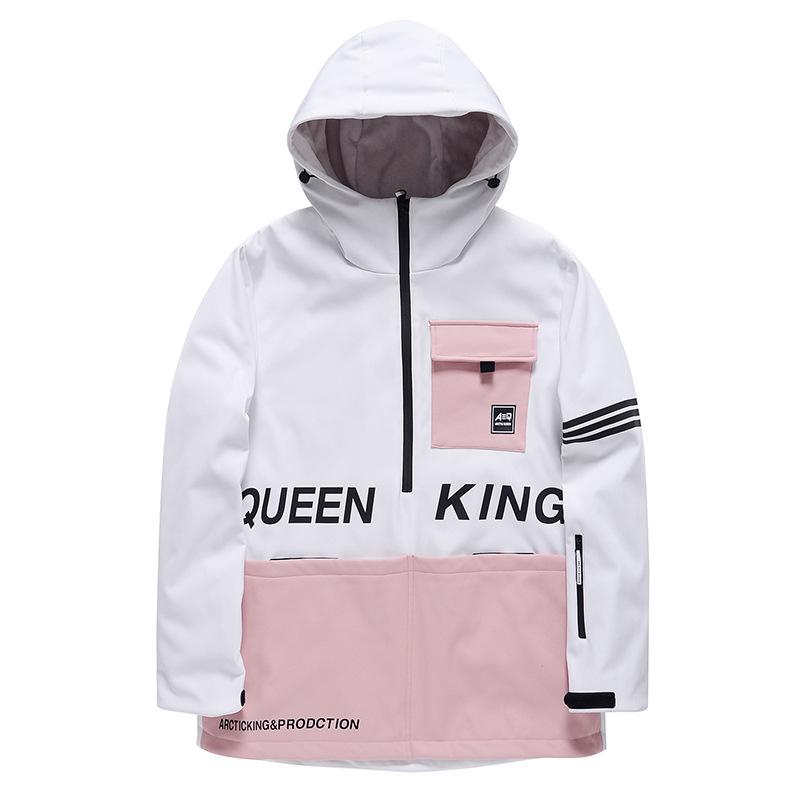 Женская лыжная толстовка с капюшоном, зимняя уличная ветрозащитная теплая лыжная куртка, мужская лыжная куртка, однобортная, двухбортная XS